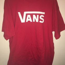 Red Vans Classic Shirt Size XL