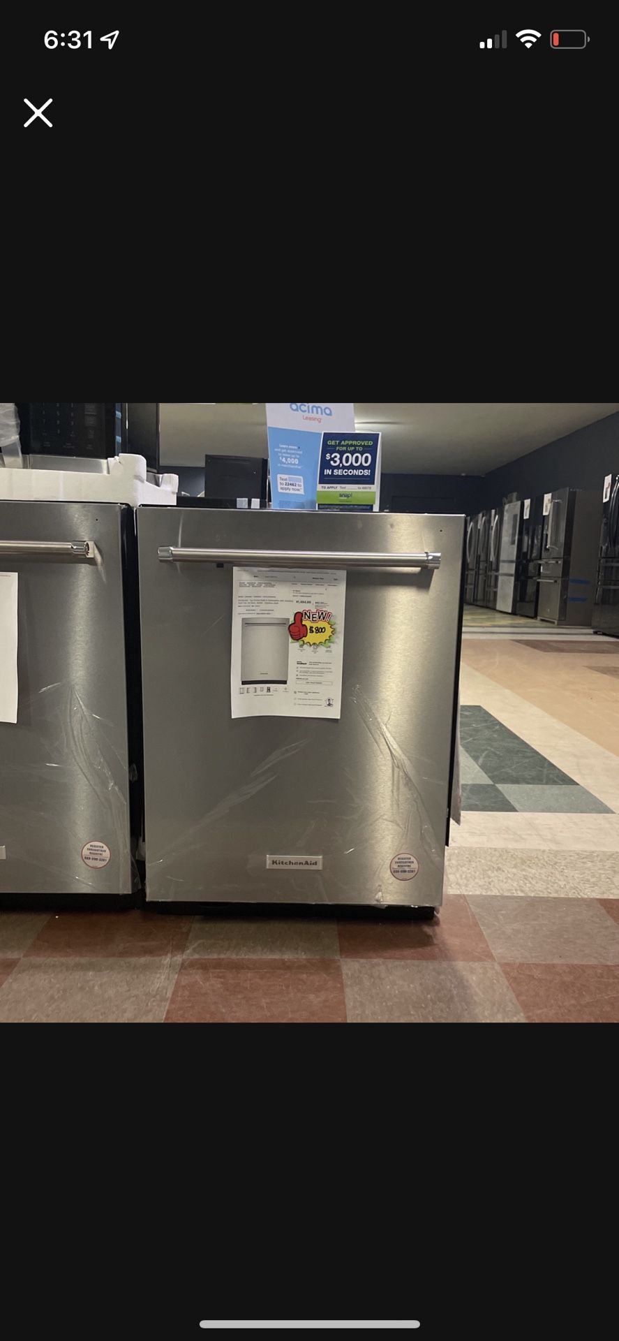 New Stainless Steel KitchenAid Dishwasher??