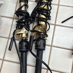 Two Hot Tools Curling Irons 