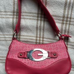 Guess Pink Monogram Bag