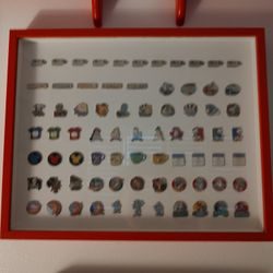 Disney Hidden Mickey Pins Arranged In Complete Sets Beautiful Wall Art 