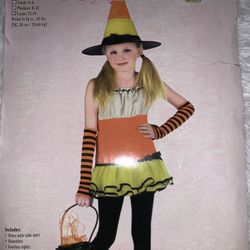 Candy Corn Witch Halloween Costume  