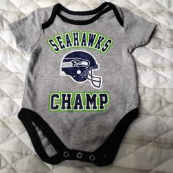 NFL infant Baby Seattle Seahawks Onesie Size 0-3