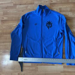 Vintage Y2K Manny Pacquiao Nike boxing blue track jacket with black logo, size M #trackjacket #athletic