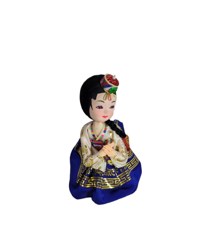 Vintage Korean HLONGG Asian Doll Korean Style Collectible Figurine 6⅝" H