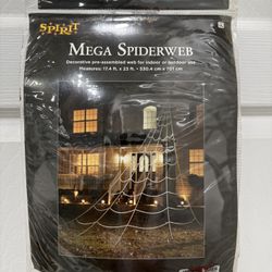 New Spirit Halloween Spider Web Decoration