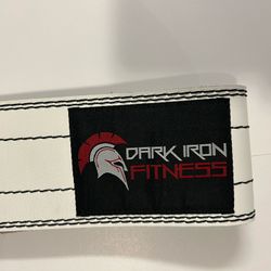 Dark Iron Fitness Weight Lifting Belt for Men & Women - 100% Leather Sm 25”-37”