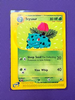 Ivysaur 82/165 Expedition Base Set Non Holo E Reader WoTC Pokémon TCG 2002 NM