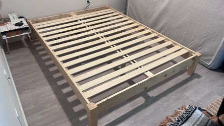Nectar wood platform bed frame (full)
