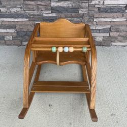 Antique baby rocker