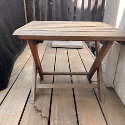 Teak Folding End Tables (Pair)