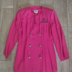 True American Vintage Disco Time Hot Pink W/ Checkered Buttons