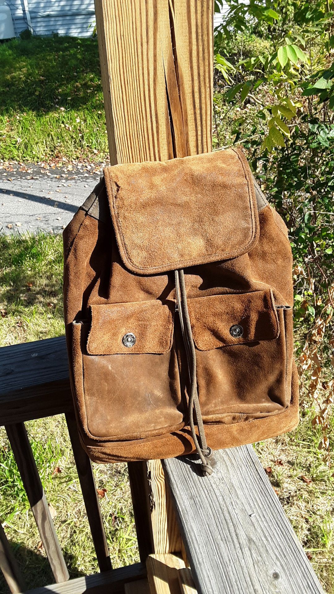 $REDUCED$ Wilson Suade Leather Backpack
