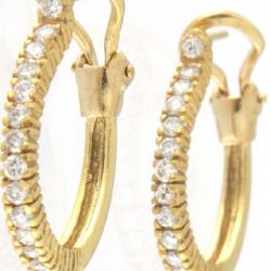 Women Earrings 18kt Yellow Gold 