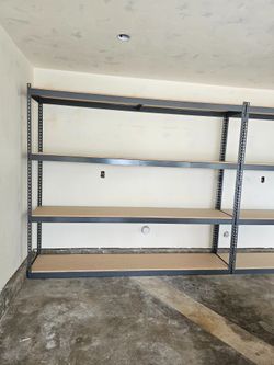 Garage Shelving 96 in W x 18 in D 4 Tier Storage Rack Similar To Uline Delivery Available