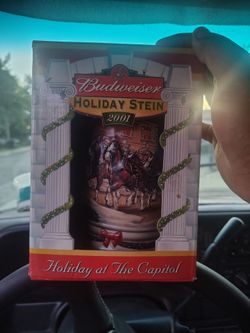 2001 Budweiser holiday Stein
