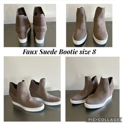 Maurice Faux Suede Booties 