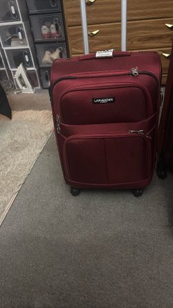 Carry-on suitcase, and duffel bag