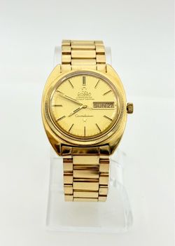 Vintage 1969 Omega Constellation Automatic Watch, 36mm size case and 7.5in size wrist bracelet