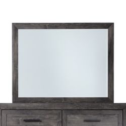 Gray Wooden Mirror 