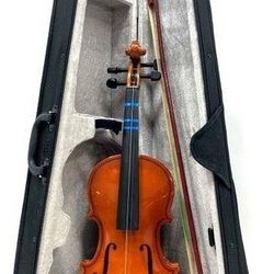3/4 Violin With Bow And Case. Ready To Play