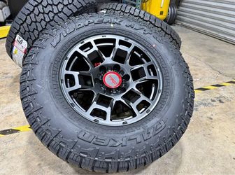 17" Black Toyota 4Runner TRD Pro Style wheels Rims Falken AT3W 265/70/17 100%