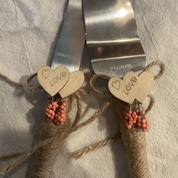 Wedding Cake Knife and Serving Set