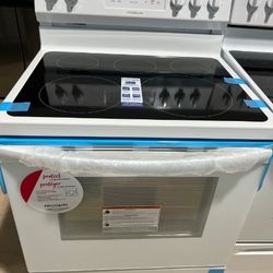 Stove electric GLASSTOP white New 