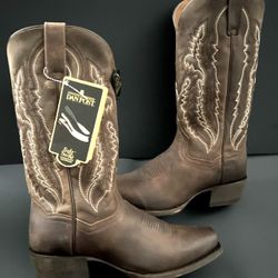 Mens Western Equestrian Leather Boots Size 8.5 / Size 9 