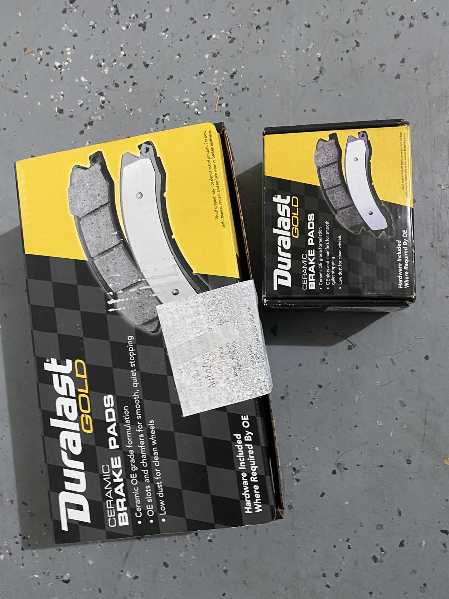 NEW Duralast Gold Front & Back Brake Pads DG815A & DG1393