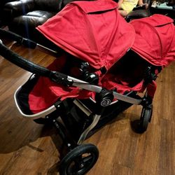 Baby Jogger City Select Double Stroller (Red)