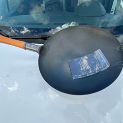 Yosukata carbon steel wok pan - stir fry chiefs pan