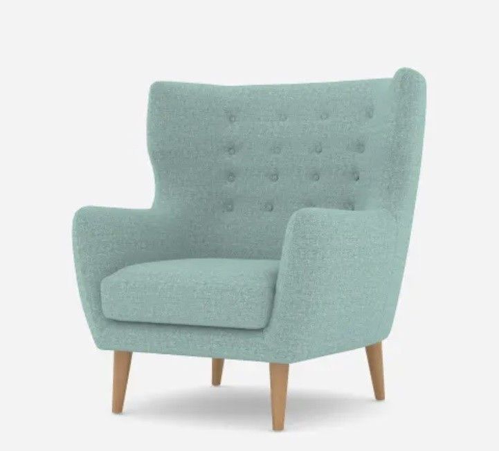 Beck Armchair, color Tiffany Blue, from Castlery