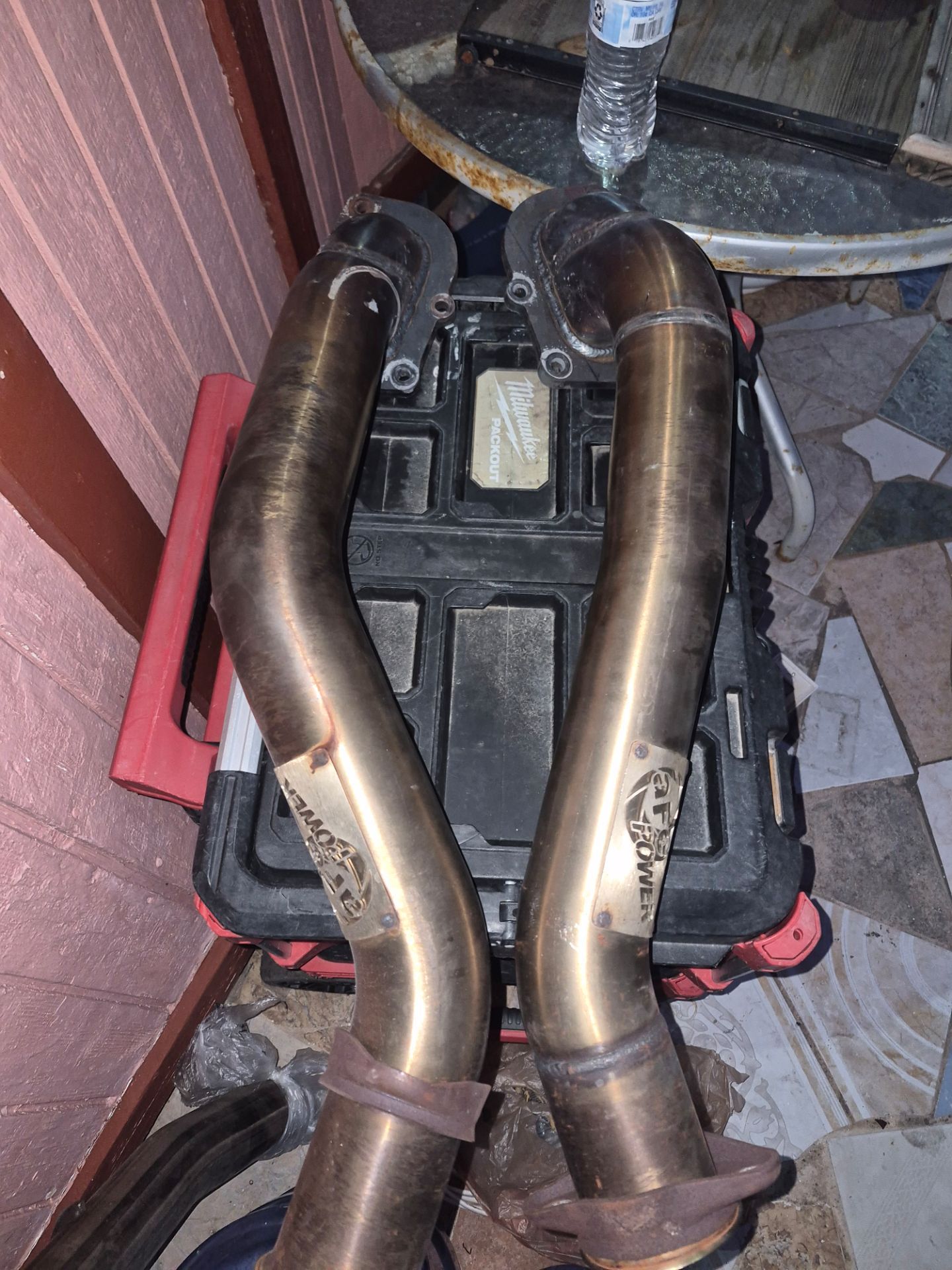 C7 CORVETTE DOWN PIPE AND X PIPE 3"