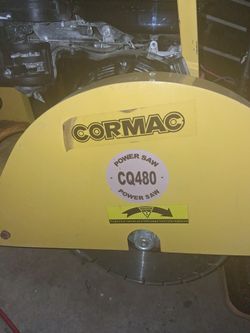 Cormac Concrete power saw.