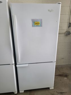🇺🇸4th Of July Sale! Whirlpool Bottom Freezer Refrigerator-Warranty Included