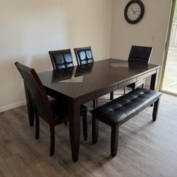 Dining Table With Bench 