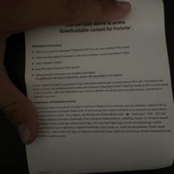 Fortnite PS5 Code 