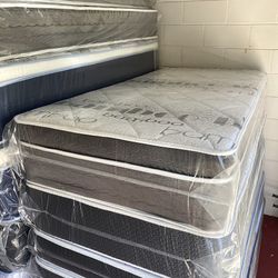 Twin Size Mattress Pillow Top 14” Inches Thick Excellent Comfort Also Available: Full, Queen And King New From Factory Delivery Available