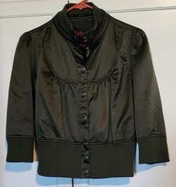 Satin bomber jacket, size L