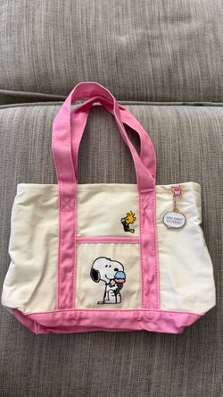 Pink snoopy mini totebag