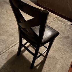 6pc Dark Brown Diner Chairs 