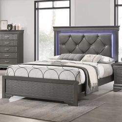 King Bed Light In The Headboard 