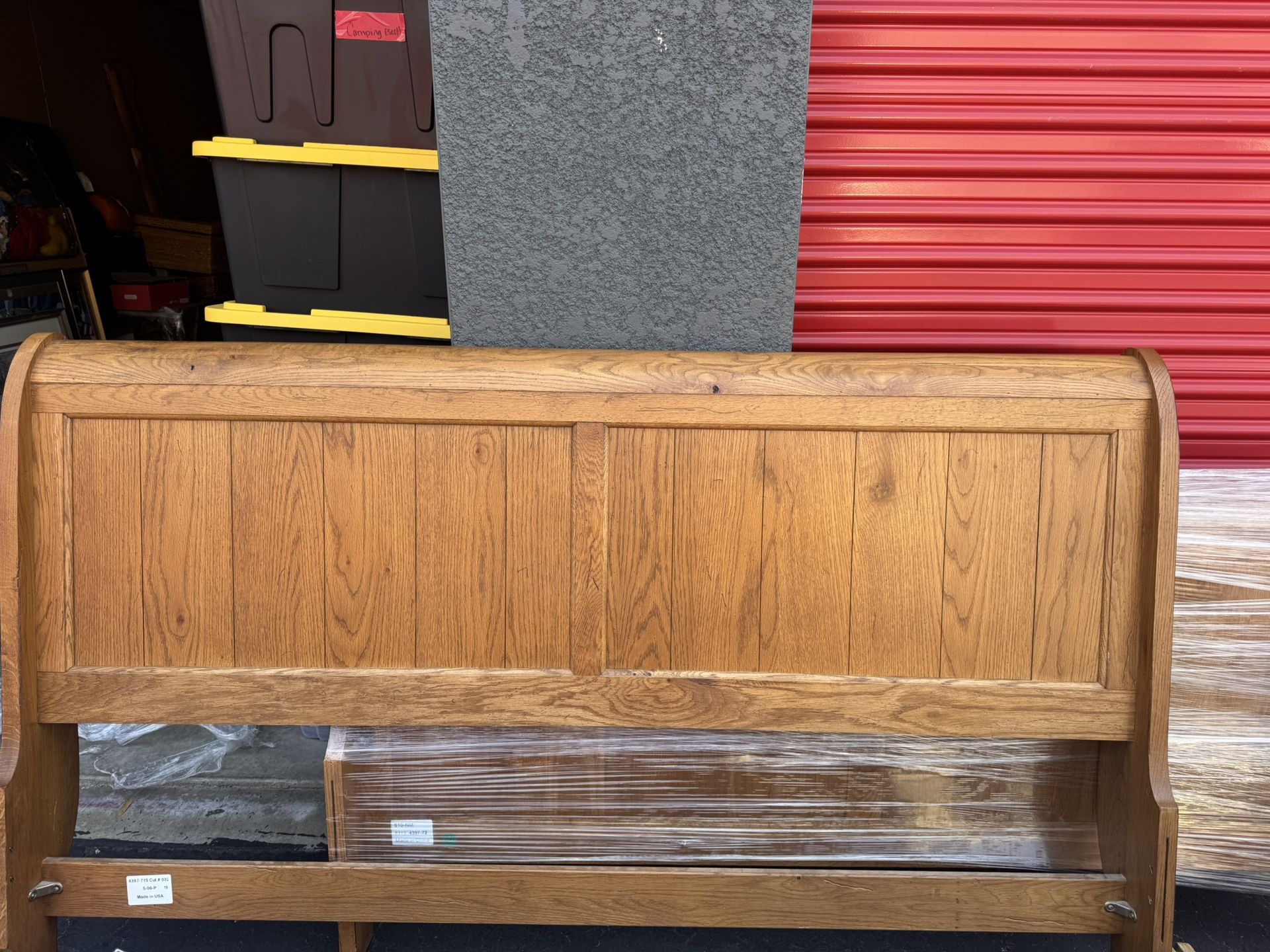 Solid Wood King Size Bed Frame