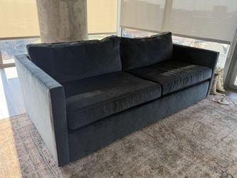 West Elm Harris 86" Sofa, Charcoal Black