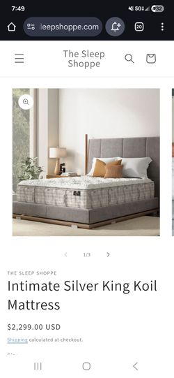 King Koil Silver Leaf Firm Euro Top Mattress