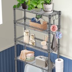 Folews Over The Toilet Storage, 4- Tier Bathroom Shelves