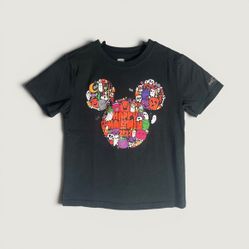 Disney Parks 2022 Happy Halloween Mickey Mouse Youth Graphic T-Shirt Black M 7-8