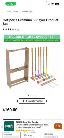 Deluxe croquet set