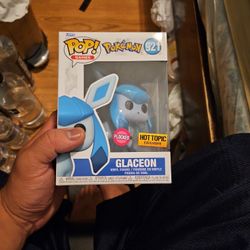 Selling Hottopic Exclusive Flocked Glaceon Funko 921